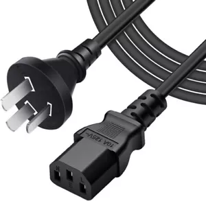 1 PC AU AC Power Cord Cable 3 Prong Plug Standard PC Monitor Desktop Printer NEW - Picture 1 of 5