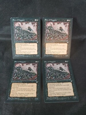 4x Flow of Maggots MTG Ice Age NM Playset Magic The Gathering See Pics ** - Image 1 of 4