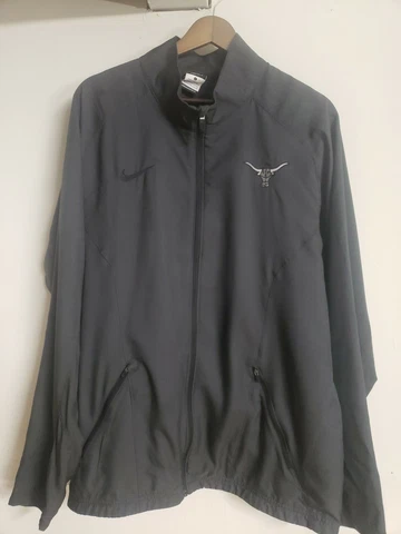 Gray Nike Dri-Fit Texas Longhorns Full Zip Windbreaker Men's Size L Cover