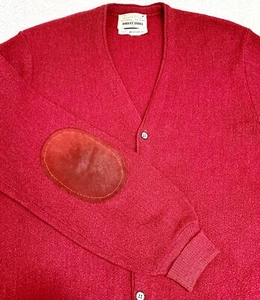 Cárdigan Arnold Palmer de Colección Robert Bruce Parches en el Codo Lana Golf Mediano Alto Leer - Imagen 1 de 16