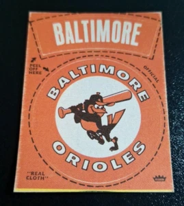 1968-1972 VINTAGE FLEER ECHTES TUCH ABZIEHAUFKLEBER BALTIMORE ORIOLES EXMT++!!!! - Bild 1 von 2