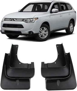 Genuine Front & Rear Splash Guards Mud Flaps For 2013-2015 Mitsubishi Outlander - Picture 1 of 6