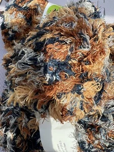 PAGODENGARN von SWTC. Mehrfarbig: Blau, Braun 100% Polyester 4 Stück + Muster - Bild 1 von 4