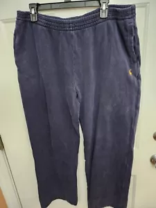 Polo Ralph Lauren Pants Mens XL Navy Jogger 🔥 Polyester Elastic Waist nice!!! - Picture 1 of 8