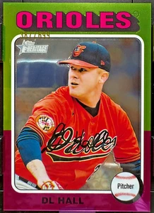 2024 Topps Heritage #500 DL Hall Chrome /699 Baltimore Orioles - Picture 1 of 3