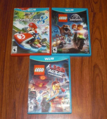 Mario Kart 8 LEGO Jurassic World The LEGO Movie Videogame 4 Nintendo Wii U CIB - Image 1 of 4