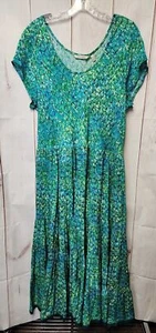 Weiche Umrandung Damengröße 1X grünes Kleid - Bild 1 von 3