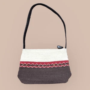 Crazy Horse Shoulder Bag Y2K Crochet Macrame Style Beach Vacation Travel Purse - Picture 1 of 9