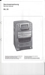 Schneider Original Service Manual für ML 20 - Picture 1 of 1