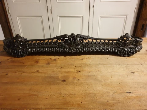 Victorian Caste Iron Fire Fender Cover