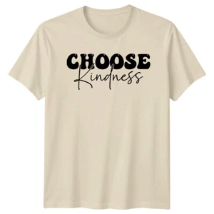 Choose Kindness T-Shirt, Boho Love & Family, Inspirational Text - Picture 1 of 11