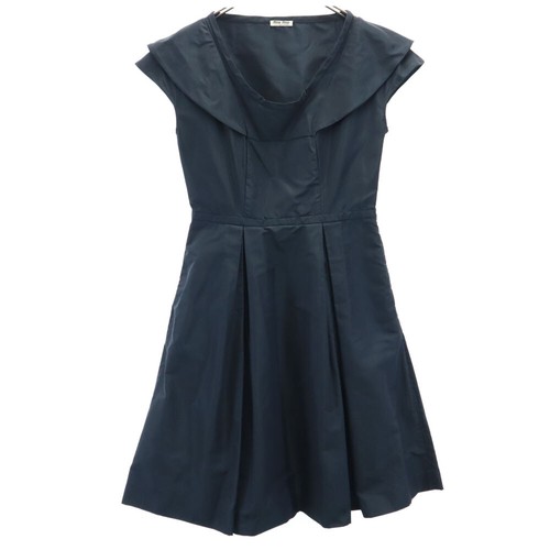 MIU MIU MIUMIU made in Italy Mini Abito Senza Maniche 40 Marina Militare Maniche Francesi Donna