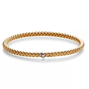 Pulsera Flexible Estampado Frambuesa Oro Rosa 585 Brazalete Flex Joyería Elástica Nueva - Imagen 1 de 1