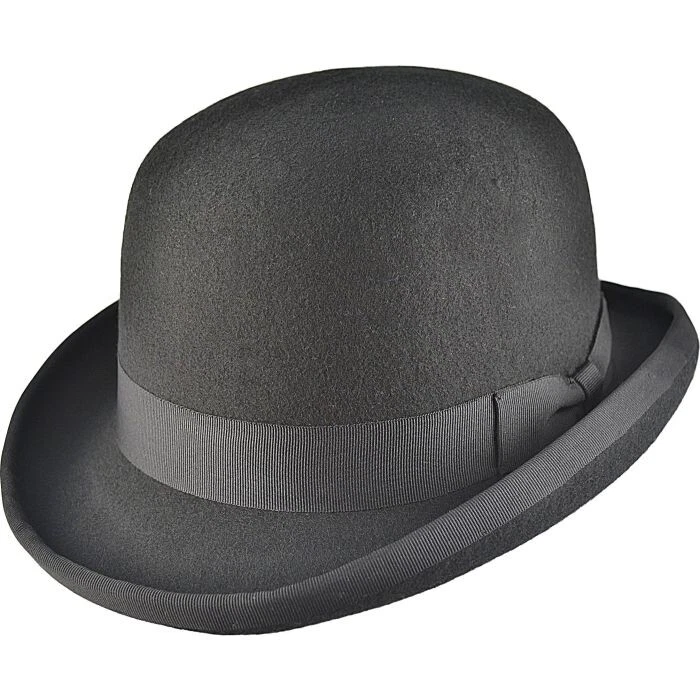MAJORWEAR Classic Bowler Hat-100% Premium Wool-Unmatched Hand Made Quality-Satin Lining