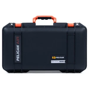Black & Orange Pelican 1506 air case with foam. - Picture 1 of 4