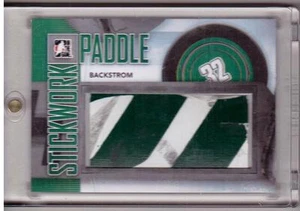 NIKLAS BACKSTROM 13/14 ITG StickWork Game-Used Paddle Stick P-43 SP /14 RARE - Picture 1 of 2