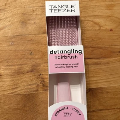 Cepillo desenredante Tangle Teezer cabello liso y rizado (rosa claro) Foto 1 de 3