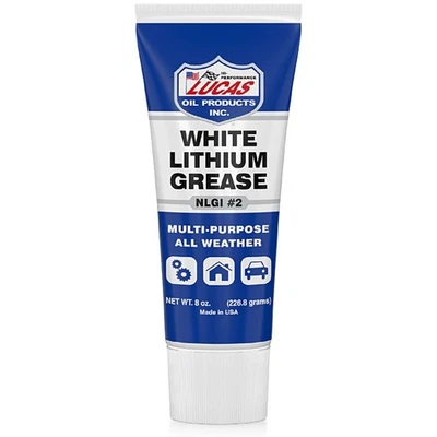Lucas Oil 10533 Single White Lithium NLGI #2 Multi-Purpose Grease 8 Ounce Bottle - Imagem 1 de 4