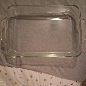 Anchor Ovenware Baking Dish 3 Qt Clear Casserole 9.5 x 13.5 x 2 Oven Safe - Picture 1 of 8