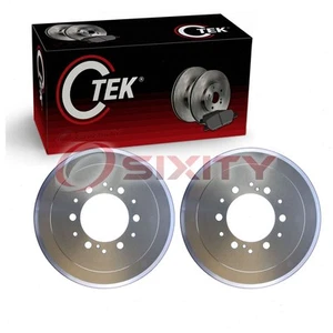 2 pc Centric Rear Brake Drums for 1986-2002 Toyota 4Runner Braking Stopping wv - Picture 1 of 5