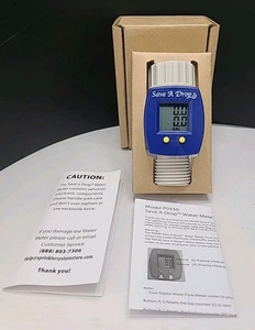 P3 Blue Water Flow Meter Measure Gallon Usage from an Outdoor Garden Hose - Picture 1 of 4