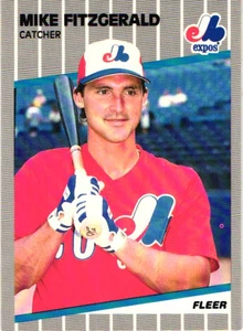 1989 Fleer - Mike Fitzgerald #374 - Picture 1 of 2