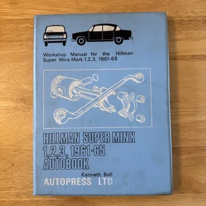 Hillman Super Minx Singer Vogue Humber Sceptre 1961-65 Workshop Manual - Picture 1 of 9