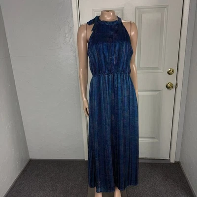 NOVO Vestido Feminino Banana Republic Pequeno Maxi Gravata Poliéster Festa de Carreira QQ24 - Imagem 1 de 4