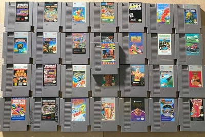 LOT OF 29 Rare Ltd. NES Games (R.C. Cobra Roger Cabal Snake Marble) - CARTS ONLY - Image 1 of 4