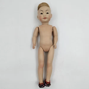 Vintage deutsche JDK antike Repro signiert Pat Hall 86 komplett Porzellan 13,5" Puppe - Bild 1 von 9