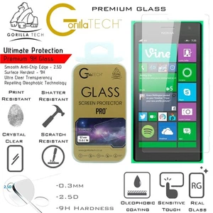 For Nokia Lumia 950 XL Screen Protector Tempered Glass Genuine Gorilla Tech Twin - Picture 1 of 3