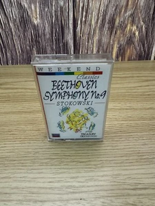 Beethoven Symphony No.9 Stokowski In D Minor (Op. 125) Choral Cassette Tape - Picture 1 of 2