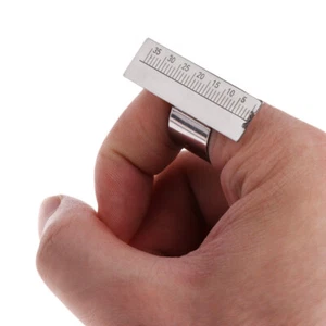 Anillo de instrumento dental endodóntico con regla de dedo envergadura escala de medición - Imagen 1 de 13