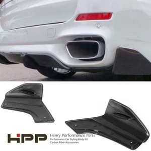 P Style Carbon Fiber Rear Splitter For BMW F15 X5 (SUV) w/ M Sports Rear Bumper - Picture 1 of 2