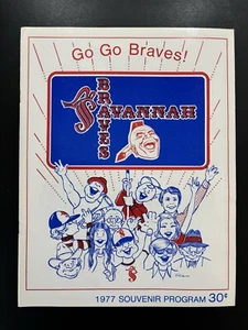 1977 Savannah Braves Official Souvenir Program Scorecard  - Picture 1 of 1