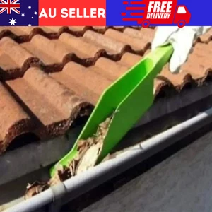 Gutter Roof Cleaning Tool Hook Shovel Scoop Leaves Dirt Remove Home Cleaner - Picture 1 of 7