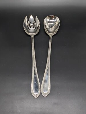 Concannon by Reed & Barton 18/10 Stainless Salad Fork Set Oversized - Image 1 of 4