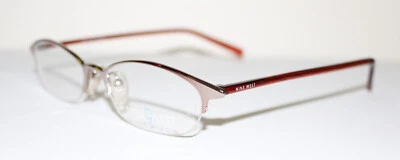 NINE WEST 86 01F3 GOLD Nova Armação de Óculos Óptica Feminina Olho de Gato Meio Aro - Imagem 1 de 2