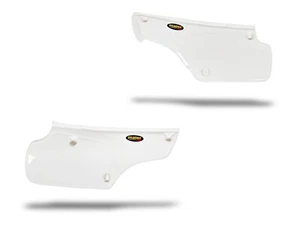 NEW HONDA XR 80 85 - 87 WHITE PLASTIC MOTORCYCLE SIDE PANELS GUARD - Picture 1 of 1