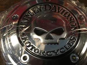 29417-04 SKULL AIR FILTER COVER SOFTAIL® DYNA EVOLUTION® TOURING® HARLEY® - Picture 1 of 6