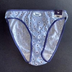 L.E.I. LEI Girl Y2K Floral Hi-Cut French Cotton Vintage Brief Panty M Underwear - Picture 1 of 4