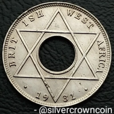 West Africa British 1/10 Penny 1931. KM#7. One Tenth Cent coin. George V.  - Image 1 of 4