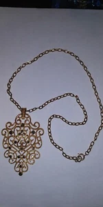 Vintage signierte Krone Trifari ausgefallene Halskette - Bild 1 von 4