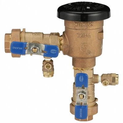 Wilkins 1-720AU 1" 720A Pressure Vacuum Breaker Assembly with Union Ball Valves - Image 1 of 4