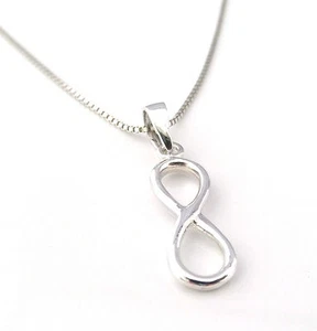 Handmade 925 Sterling Silver Infinity Endless Love Pendant sold without Chain - Picture 1 of 11