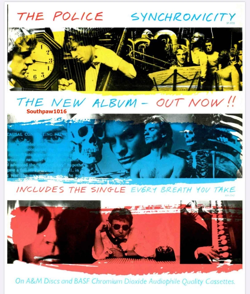 1983 The Police "Synchronicity" Album Release Music Industry Promo Reprint Ad - Image 1 of 1