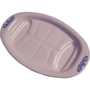 Corning Ware Kornblume P-19 Ofen Fleischbräter Platte 16" x 10" USA - Bild 1 von 1