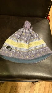 Turtle Fur Fleece Beanie Hat Purple - Picture 1 of 4