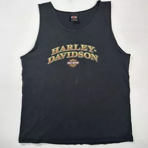 VTG 1999 Harley Davidson Mens L Tank Top Omaha NE Double Sided Eagle Graphic USA - Picture 1 of 10