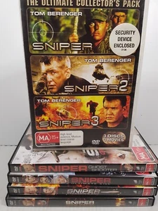 Sniper ultimate movie pack (7xDvd, Region 4 PAL) Tom Berenger see description - Picture 1 of 6